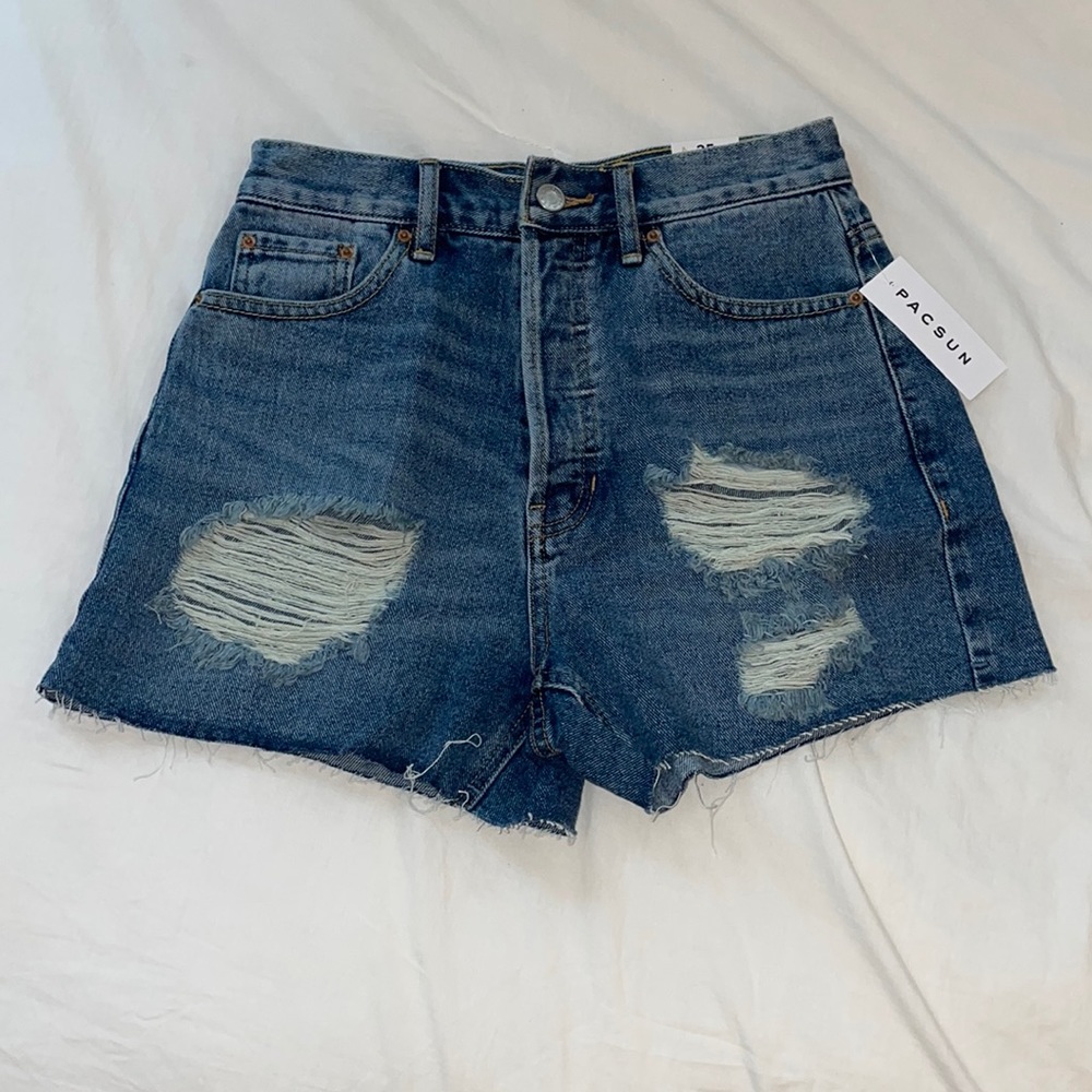 Pacsun - ultra high rise vintage denim shorts